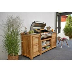 Sunfun Zoe Grillküchen-Modul Schrank Mit Tür, L X B X H: 63 X 58 X 92 Cm, Holz -Küchengrill 12 108