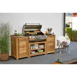 Sunfun Zoe Grillküchen-Modul Schrank Mit Tür, L X B X H: 63 X 58 X 92 Cm, Holz -Küchengrill 12 109