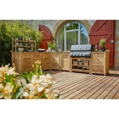 Sunfun Zoe Grillküchen-Modul Schrank Mit Tür, L X B X H: 63 X 58 X 92 Cm, Holz -Küchengrill 12 110