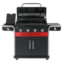 Char-Broil Hybrid-Grill Gas2Coal 2.0 440 Befeuerungsart: Gas & Holzkohle, Anzahl Brenner: 4, Hauptgrillfläche: 85,3 X 44,1 Cm, 15,2 KW -Küchengrill 12 1554