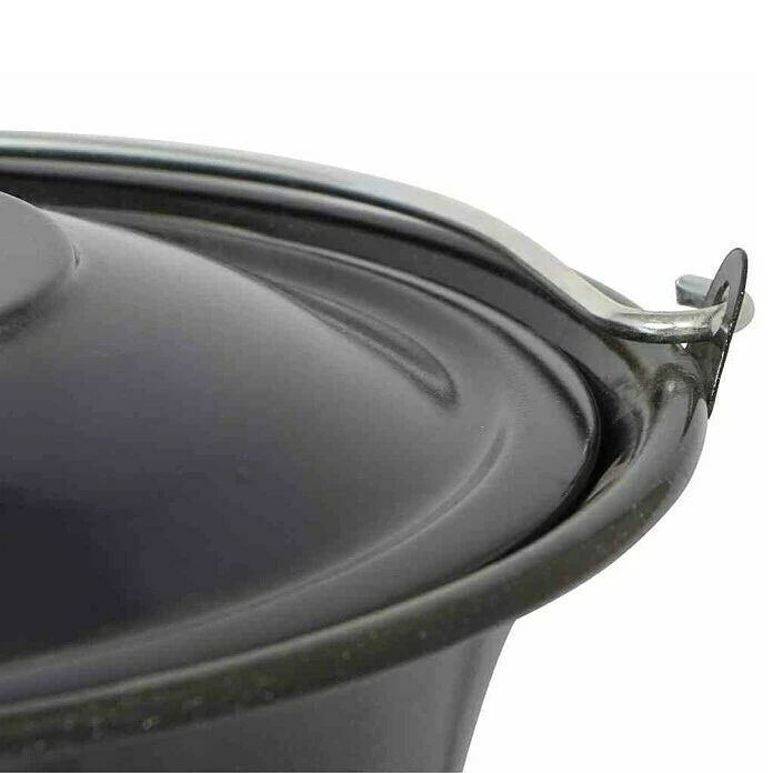Siena Garden Deckel Für Gulaschtopf Passend Für: Siena Garden Gulaschtopf 14l, Emaille, Schwarz 3 Siena Garden Deckel Für Gulaschtopf Passend Für: Siena Garden Gulaschtopf 14l, Emaille, Schwarz – Bild 3
