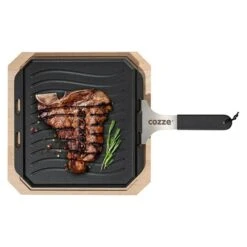 Cozze Grillpfanne Gusseisen, L X B: 30 X 30 Cm