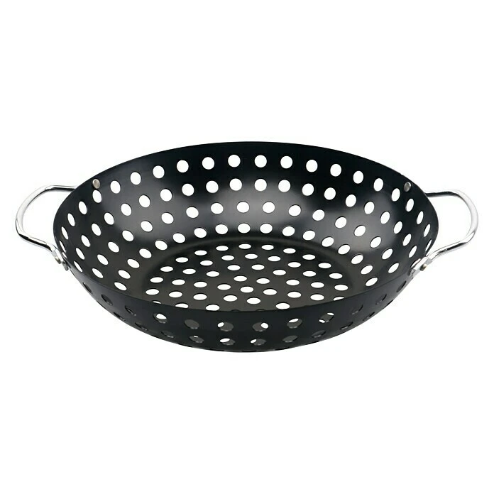 Grillstar Gemüsewok Durchmesser: 28 Cm, Mit Löchern 1 Grillstar Gemüsewok Durchmesser: 28 Cm, Mit Löchern