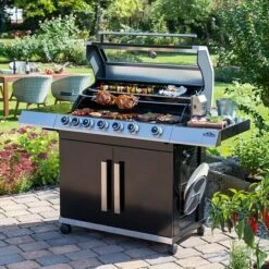Kingstone KMS Gasgrill Cliff 650-1 Anzahl Brenner: 6, Hauptgrillfläche: 89 X 45 Cm, 24,5 KW -Küchengrill 12 199