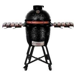 Kingstone Holzkohlegrill Kamado 38 Schwarz, Hauptgrillfläche: Ø 38,3 Cm