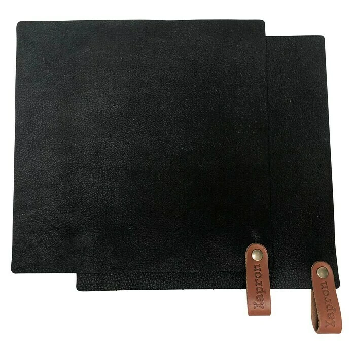 Xapron Topflappen Utah L X B: 24,5 X 24,5 Cm, Leder, Schwarz 1 Xapron Topflappen Utah L X B: 24,5 X 24,5 Cm, Leder, Schwarz