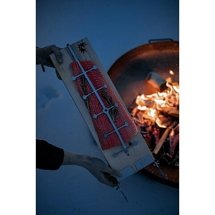 Flash Flammlachsbrett 50 X 15 X 2,5 Cm, Birke 6 Flash Flammlachsbrett 50 X 15 X 2,5 Cm, Birke – Bild 6