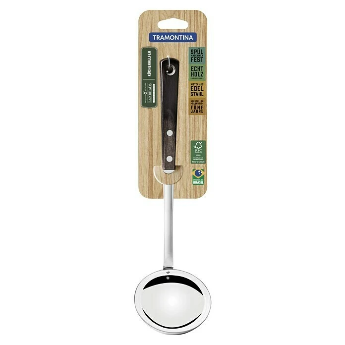 Tramontina Landhaus Schöpfkelle Edelstahl, Groß, Länge: 31 Cm 1 Tramontina Landhaus Schöpfkelle Edelstahl, Groß, Länge: 31 Cm