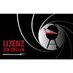 Bodenschutzmatte L X B: 120 X 75 Cm, Lizenz Zum Grillen