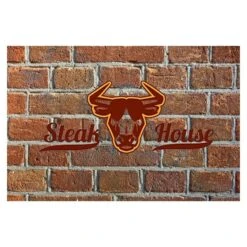 Bodenschutzmatte L X B: 120 X 75 Cm, Steakhouse Stein