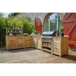 Sunfun Zoe Grillküchen-Modul Grill-Unterschrank L X B X H: 57,5 X 93 X 66 Cm, Holz -Küchengrill 12 62