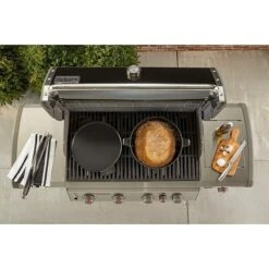 Weber Dutch Oven 2in1 Gusseisen, Fassungsvermögen: 6,8 L -Küchengrill 12 658