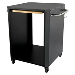 Cozze Unterschrank Bambus L X B X H: 60 X 60 X 80,5 Cm, Schwarz/Braun, Passend Für: Cozze Pizzaöfen -Küchengrill 12 69