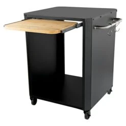 Cozze Unterschrank Bambus L X B X H: 60 X 60 X 80,5 Cm, Schwarz/Braun, Passend Für: Cozze Pizzaöfen -Küchengrill 12 70