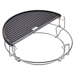 Kamado Joe Grillplatte Doppelseitig Halbrund Gusseisen, Passend Für: Kamado Joe Holzkohlegrill Classic -Küchengrill 12 707