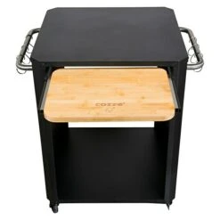 Cozze Unterschrank Bambus L X B X H: 60 X 60 X 80,5 Cm, Schwarz/Braun, Passend Für: Cozze Pizzaöfen -Küchengrill 12 71