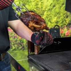 Char-Broil Drehspieß Länge: 70 Cm, Netzbetrieben -Küchengrill 12 759