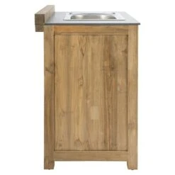 Sunfun Zoe Grillküchen-Modul Waschbecken Natur, L X B X H: 63 X 58 X 94 Cm -Küchengrill 12 77