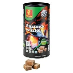 Flash Anzündwürfel 100 Stk., Aus 100 % Nachwachsenden Rohstoffen