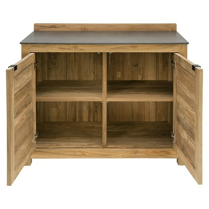 Sunfun Zoe Grillküchen-Modul Doppelschrank Natur, L X B X H: 63 X 120 X 94 Cm 2 Sunfun Zoe Grillküchen-Modul Doppelschrank Natur, L X B X H: 63 X 120 X 94 Cm – Bild 2