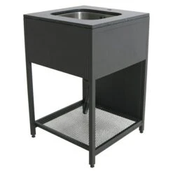 MWH Grillküchen-Modul Spüle Mattgrau, 60 X 60 X 90 Cm